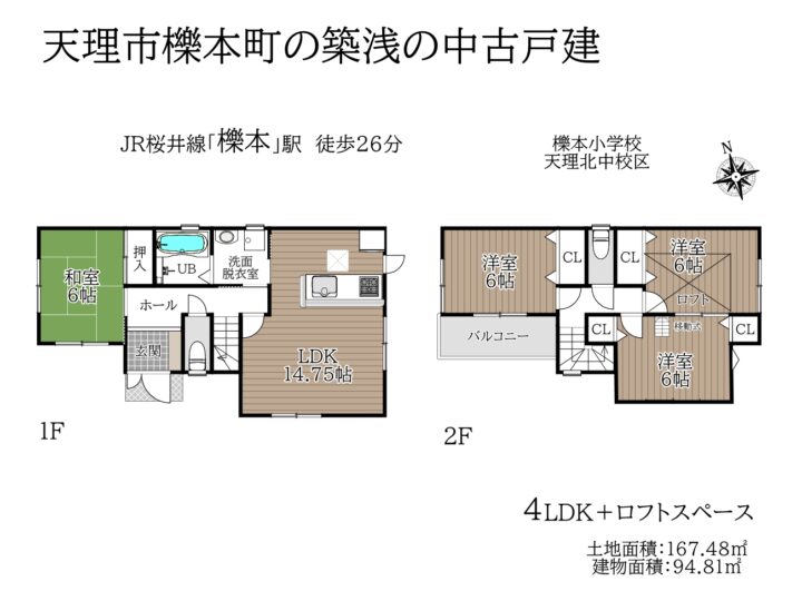 天理市櫟本町：中古戸建