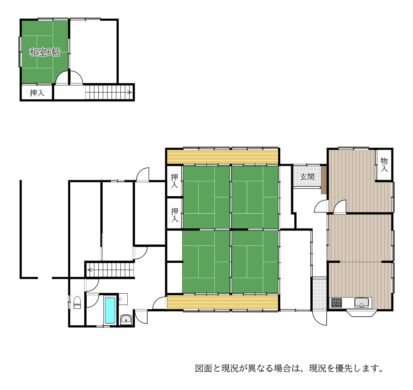 天理市福住町：中古戸建 間取り図