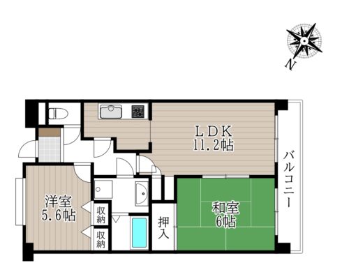 天理二階堂パークホームズ9階：中古マンション 間取り図