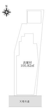 天理市櫟本町：土地（弊社媒介物件） 間取り図