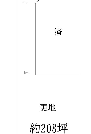 天理市田町：建築条件なし土地