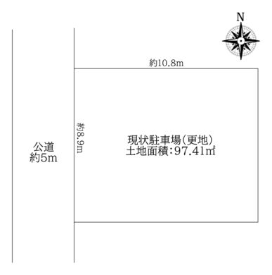 天理市川原城町：土地（弊社専任媒介物件） 間取り図