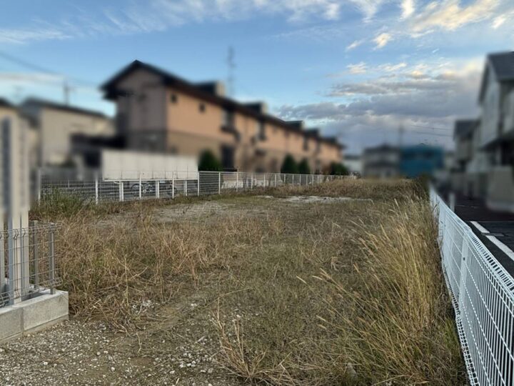 天理市田町：建築条件なし土地