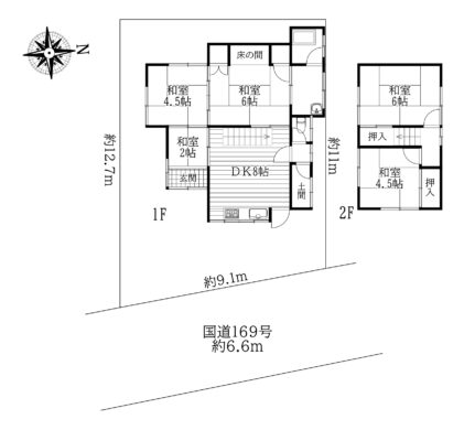 天理市柳本町：土地（弊社媒介物件） 間取り図